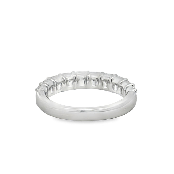 3.22 CTW Emerald-Cut Diamond Band Ring in 18K White Gold