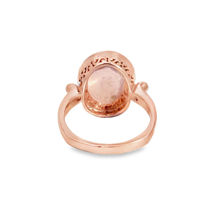 0.06 CTW Diamond &amp; Opal 14K Rose Gold Ring