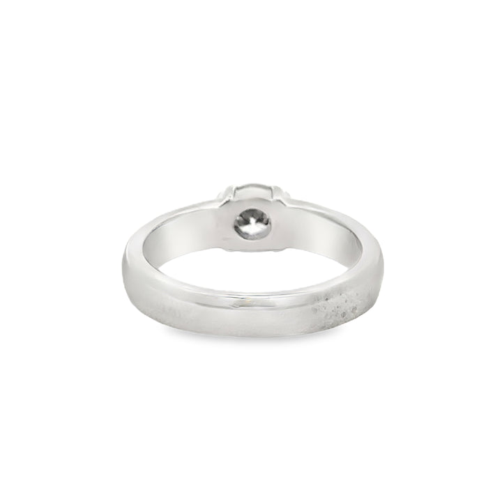0.45 CTW Diamond 14K White Gold Low-Set Solitaire Ring