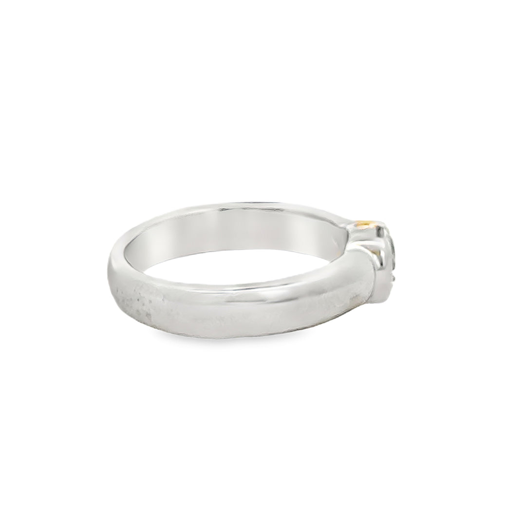 0.45 CTW Diamond 14K White Gold Low-Set Solitaire Ring