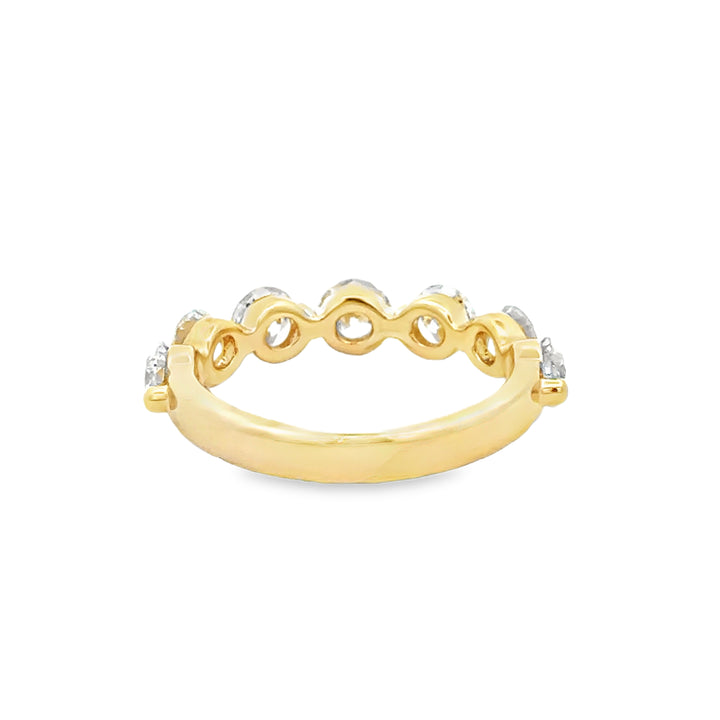 2.01 CTW Diamond 14K Yellow Gold Shared Prong Band Ring