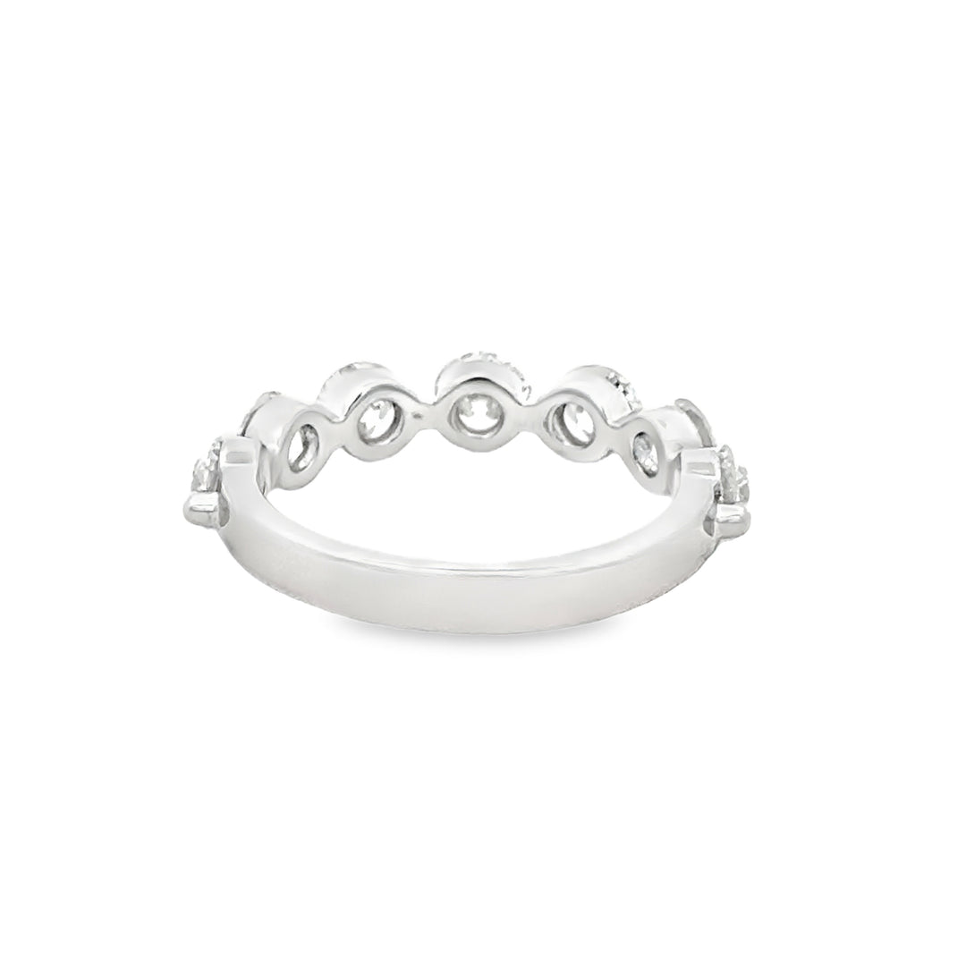 2.05 CTW Diamond 14K White Gold Shared Prong Band Ring