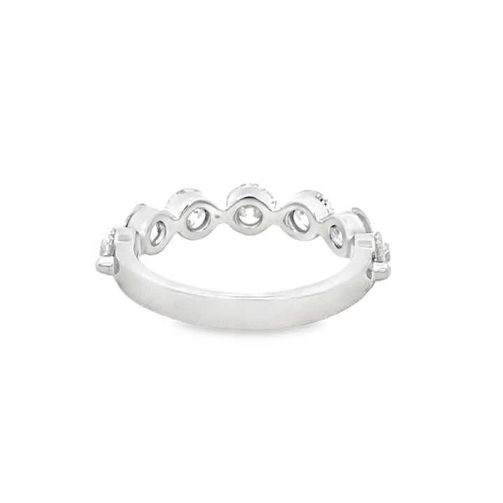 2.05 CTW Diamond 14K White Gold Shared Prong Band Ring