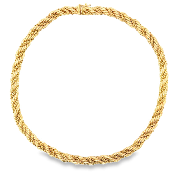 Pre-Owned Tiffany & Co. 14K Yellow Gold Rope Chain Necklace - 7.5mm Wide
