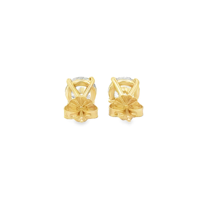 2.04 CTW Lab Grown Diamond 14K Yellow Gold Stud Earrings