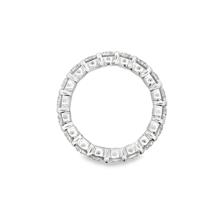 3.04 CTW Diamond 18K White Gold Eternity Band Ring