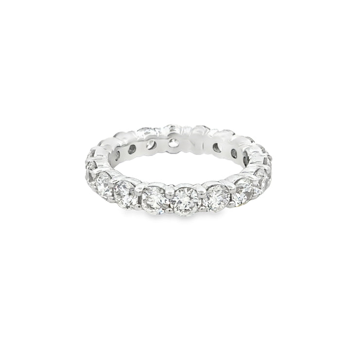 3.04 CTW Diamond 18K White Gold Eternity Band Ring