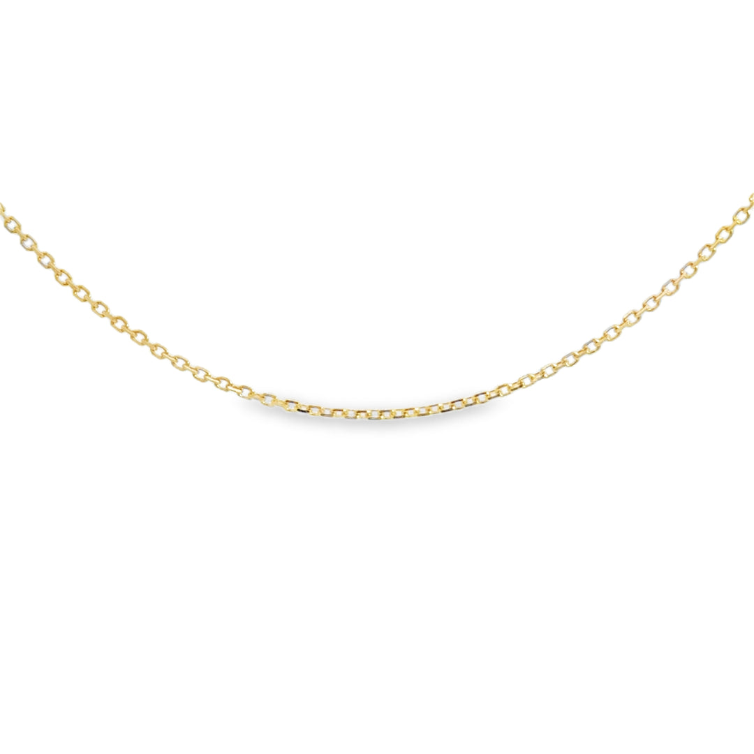 14K Yellow Gold Chain Necklace – 1.1mm, 16"
