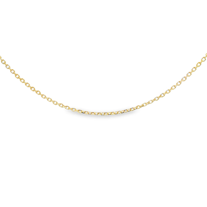 14K Yellow Gold Chain Necklace – 1.1mm, 16"