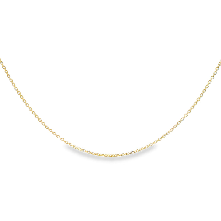 14K Yellow Gold Chain Necklace – 1.1mm, 16"