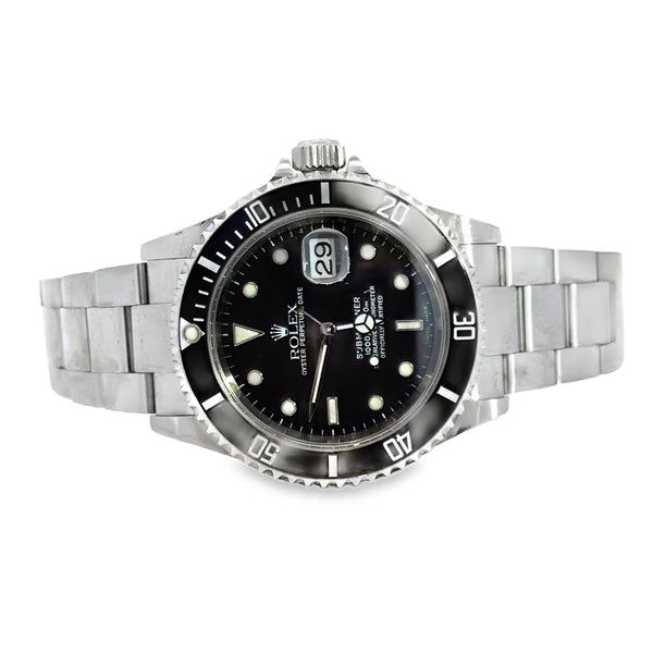 Pre-Owned Men’s 2005 Rolex Submariner Stainless Steel Automatic Watch – Model 16610