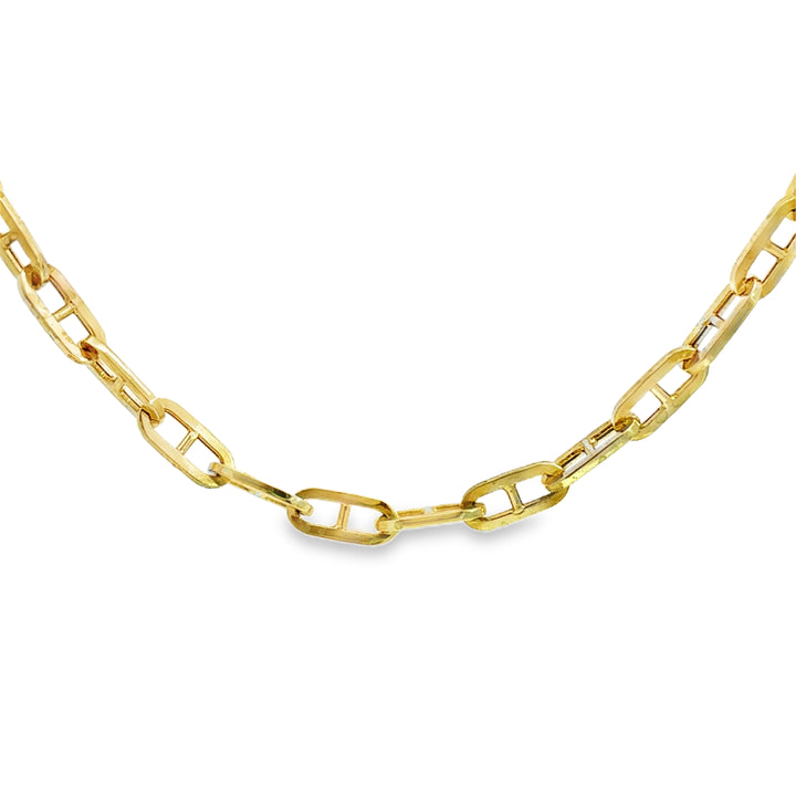 14K Yellow Gold Paperclip Chain Necklace – 5mm, 28"