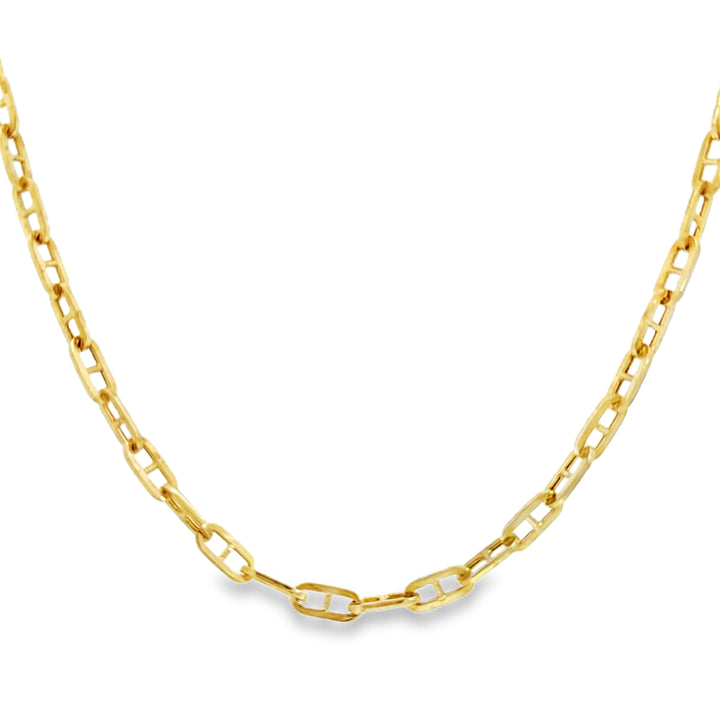 14K Yellow Gold Paperclip Chain Necklace – 5mm, 28"