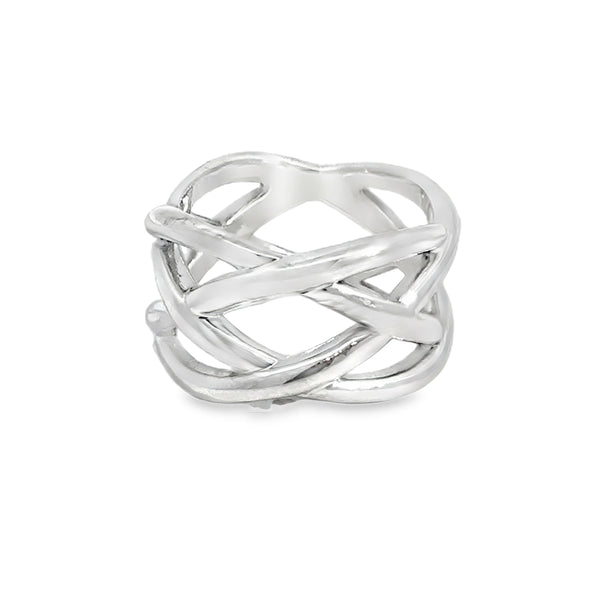 Pre-Owned Tiffany & Co. Sterling Silver 11.5MM Wide Band Ring – Size 6