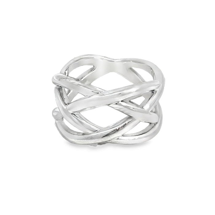 Pre-Owned Tiffany & Co. Sterling Silver 11.5MM Wide Band Ring – Size 6