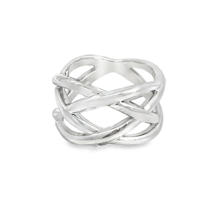 Pre-Owned Tiffany &amp; Co. Sterling Silver 11.5MM Wide Band Ring – Size 6