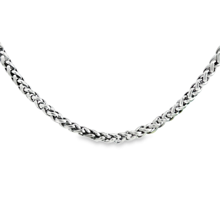 Pre-Owned David Yurman Sterling Silver 4MM Wheat Chain Necklace – 18"