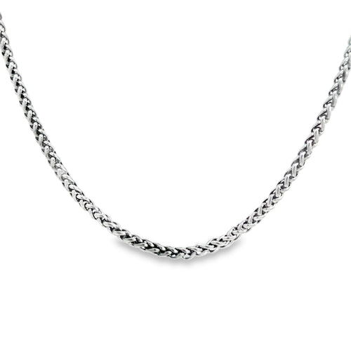 Pre-Owned David Yurman Sterling Silver 4MM Wheat Chain Necklace – 18"