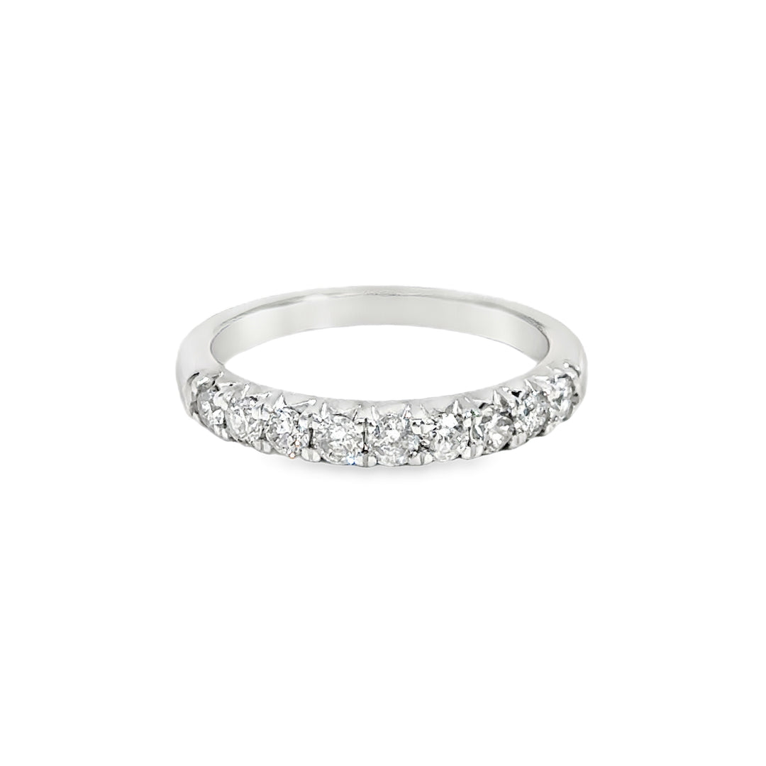 0.50 CTW Diamond Band in 10K White Gold – 2.8MM