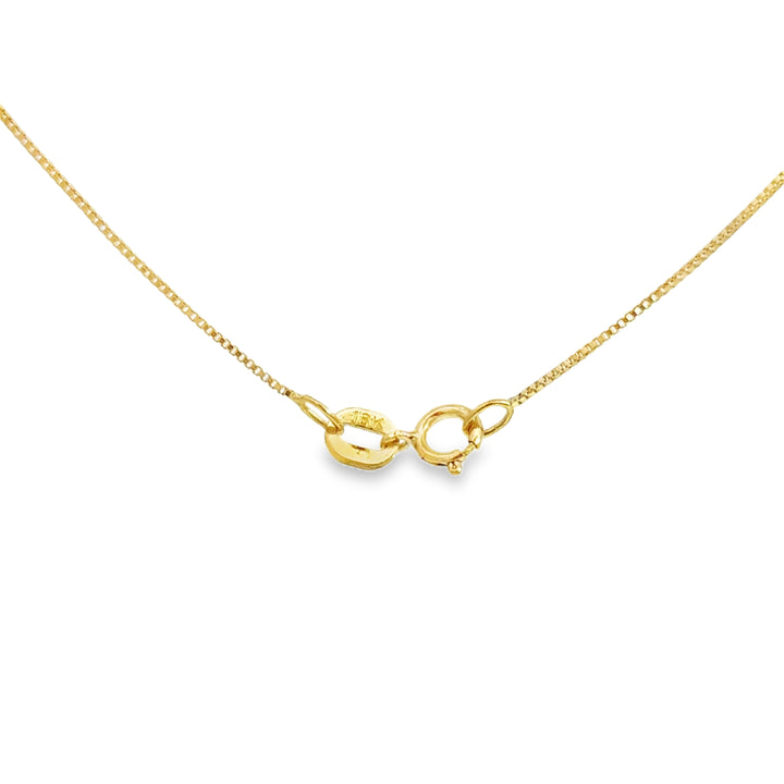0.5MM 18K Yellow Gold Box Chain Necklace – 20"