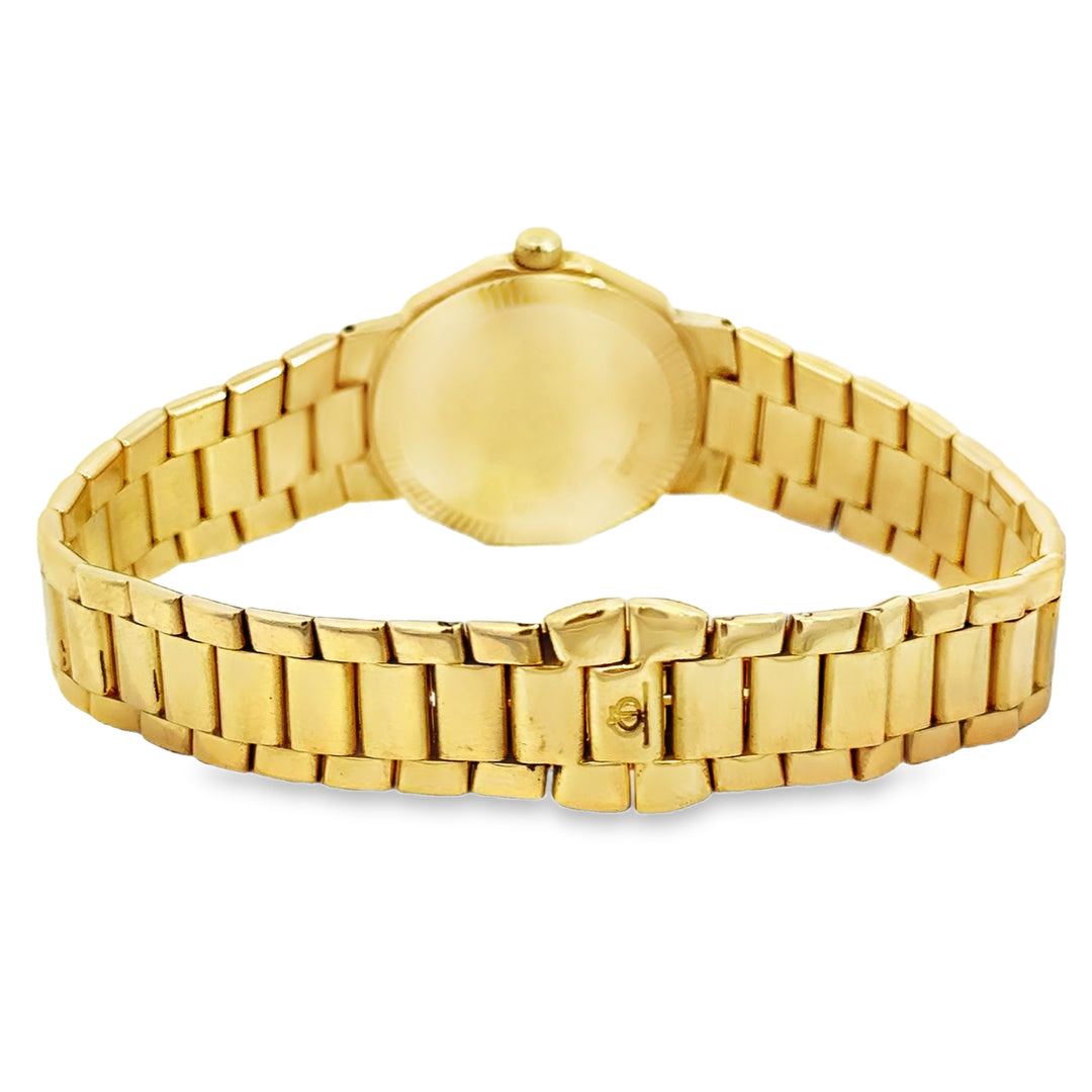 Pre-Owned Baume &amp; Mercier 18K Yellow Gold Diamond Bezel Ladies Watch