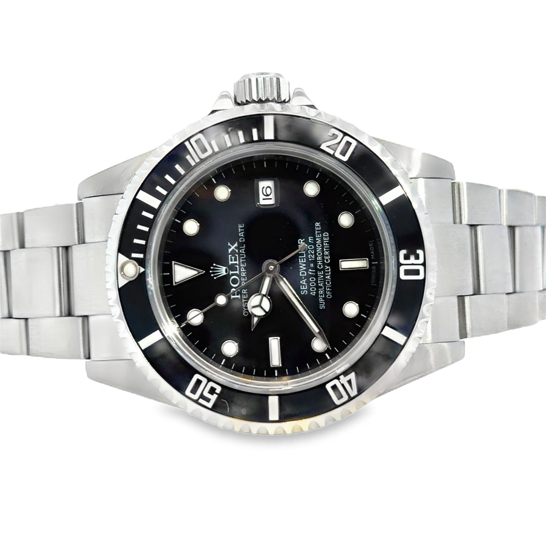 Pre-Owned Rolex Sea-Dweller Model 16600 Stainless Steel Automatic Watch