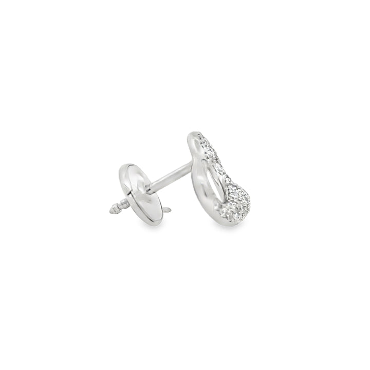 Pre-Owned Tiffany & Co. Elsa Peretti 0.60 CTW Diamond Platinum Heart Earrings
