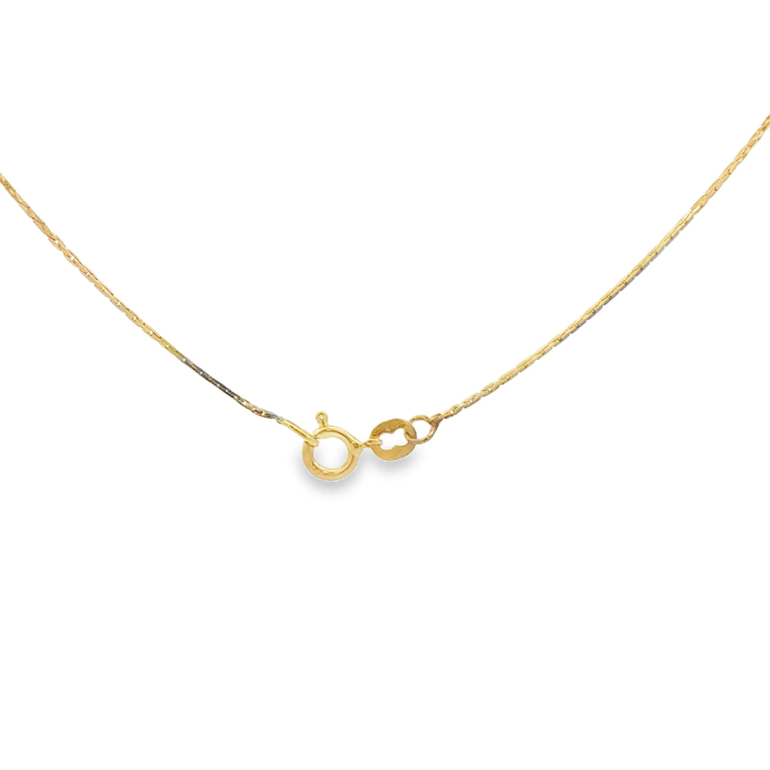 14K Yellow Gold 18" Box Chain Necklace