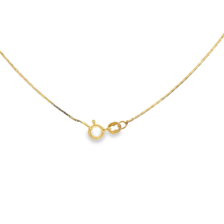 14K Yellow Gold 18" Box Chain Necklace