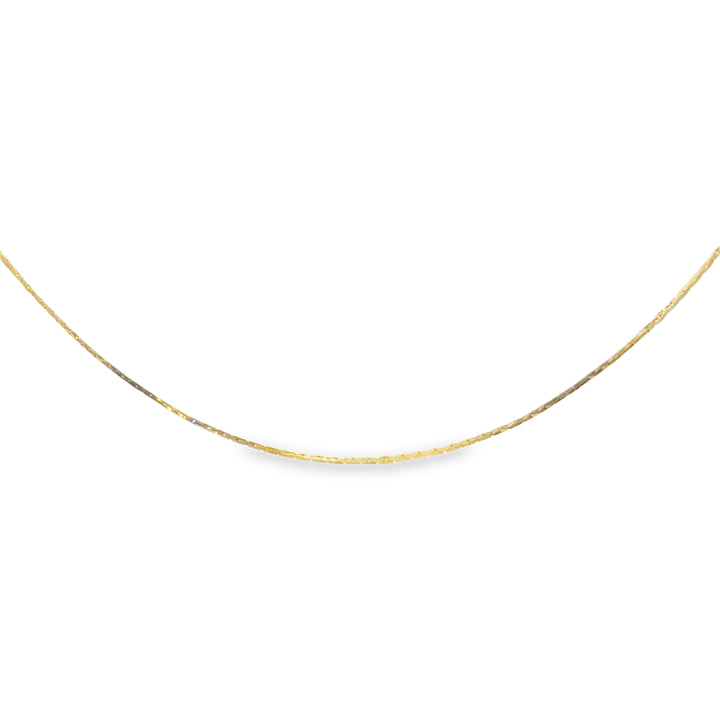 14K Yellow Gold 18" Box Chain Necklace