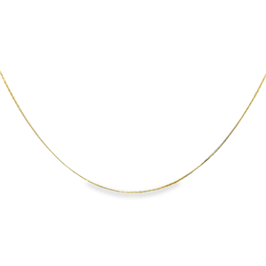 14K Yellow Gold 18" Box Chain Necklace