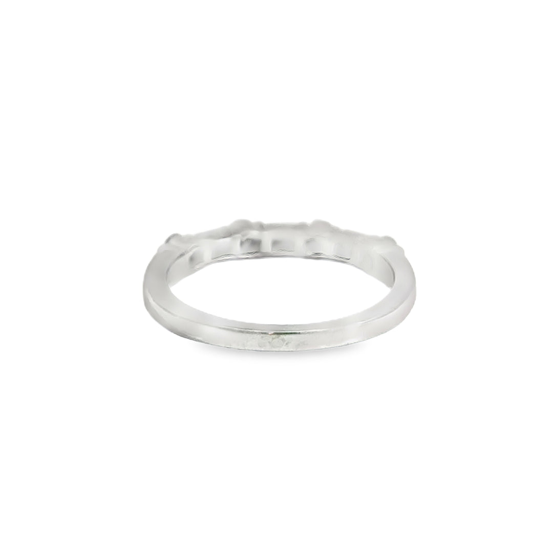 Pre-Owned Tiffany & Co. 0.35 CTW Diamond Platinum Baguette and Round Band Ring