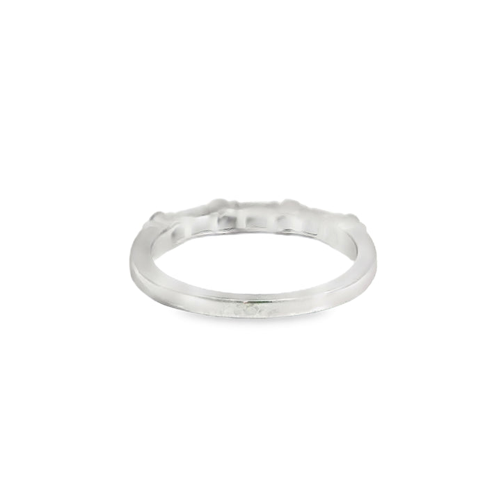 Pre-Owned Tiffany & Co. 0.35 CTW Diamond Platinum Baguette and Round Band Ring