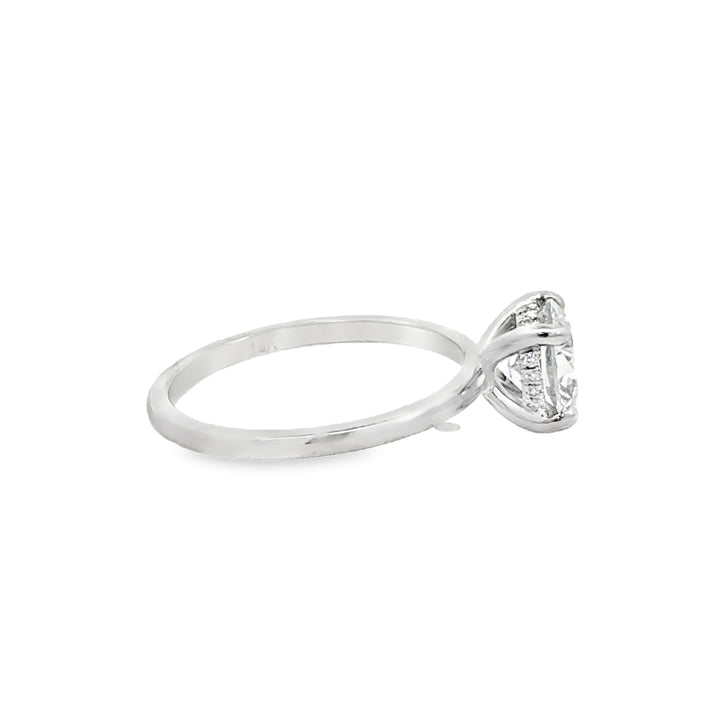 1.44CT Round Brilliant Diamond Engagement Ring (GIA Certified) in 18K White Gold