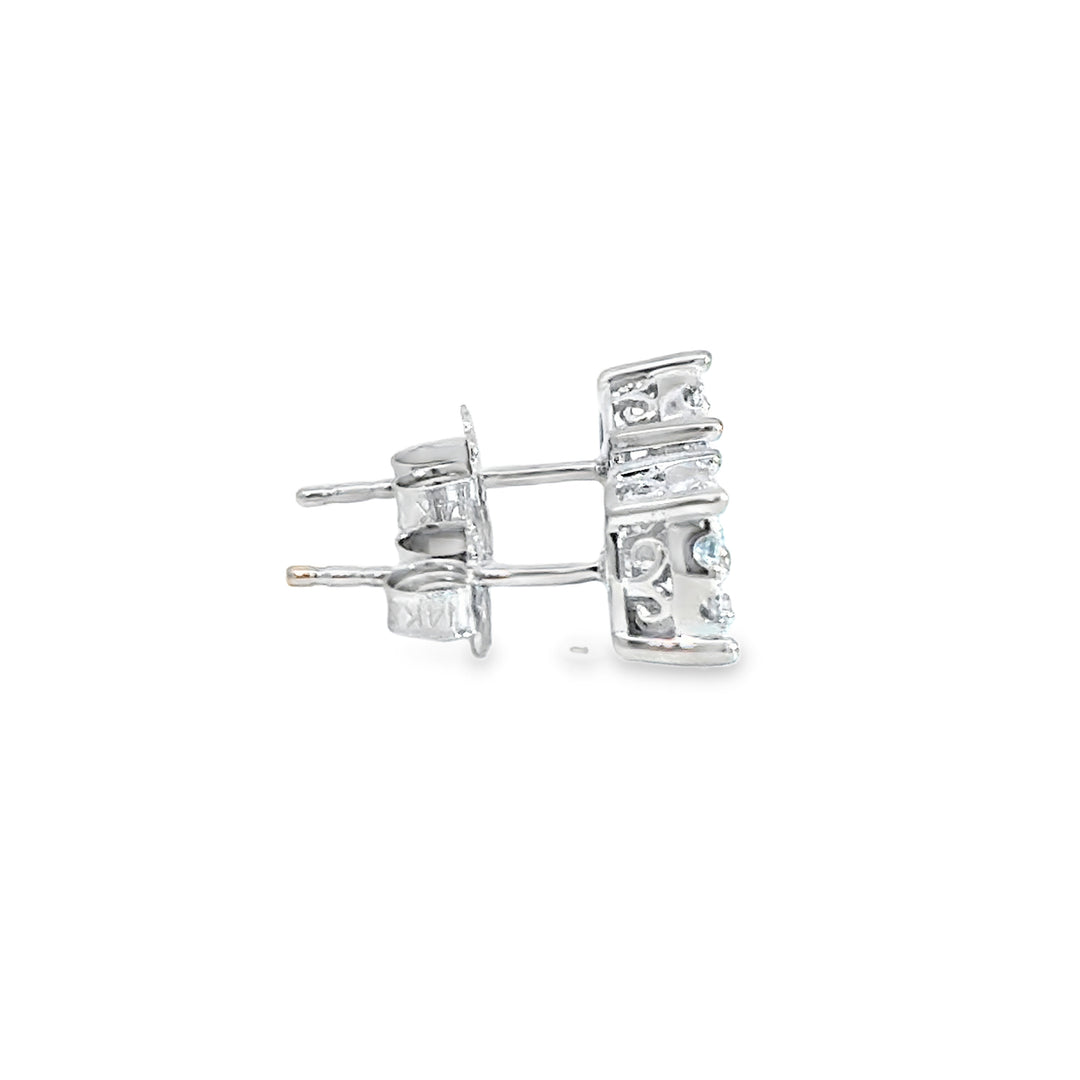 0.25CTW Diamond Stud Earrings in 14K White Gold