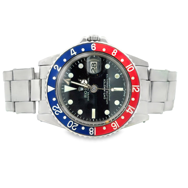 Pre-Owned Rolex GMT-Master "Pepsi" Model 1675 Stainless Steel Watch 1968