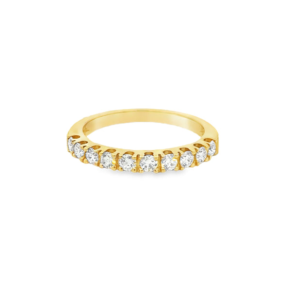 0.50 CTW Diamond 18K Yellow Gold Band Ring
