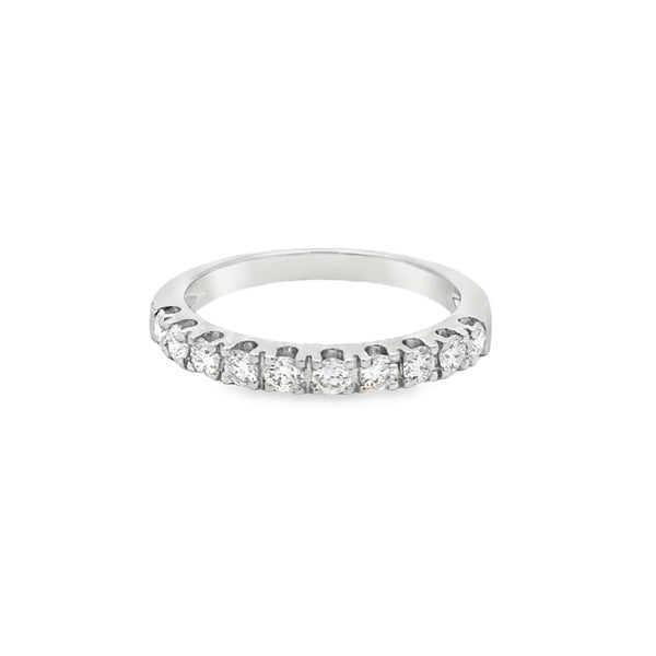 0.49 CTW Diamond 18K White Gold Band Ring