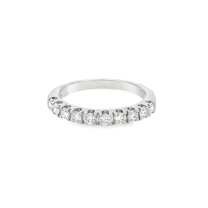 0.49 CTW Diamond 18K White Gold Band Ring
