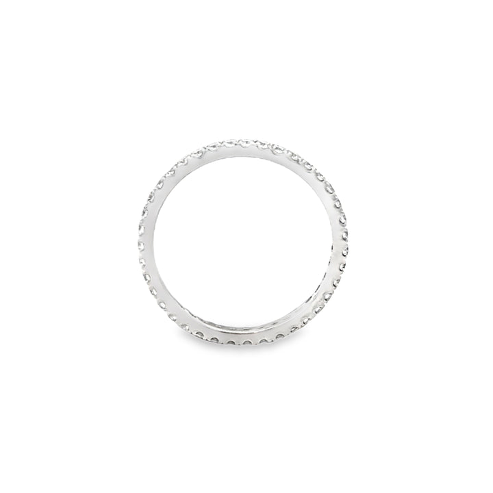 0.56 CTW Diamond 18K White Gold Eternity Band Ring
