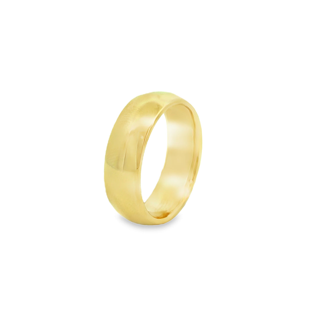 14K Yellow Gold 7.2mm Men’s Wedding Band