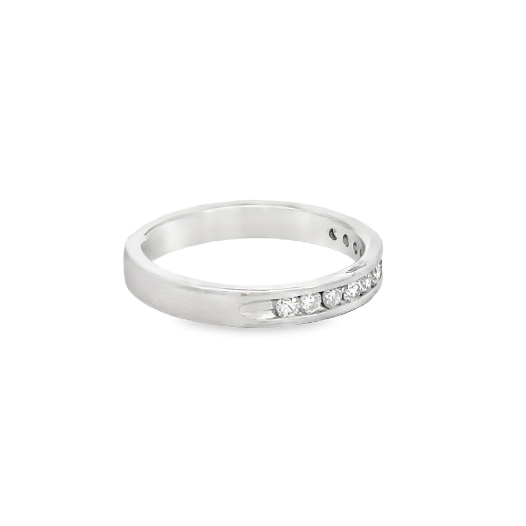 0.22 CTW Diamond 14K White Gold Band Ring