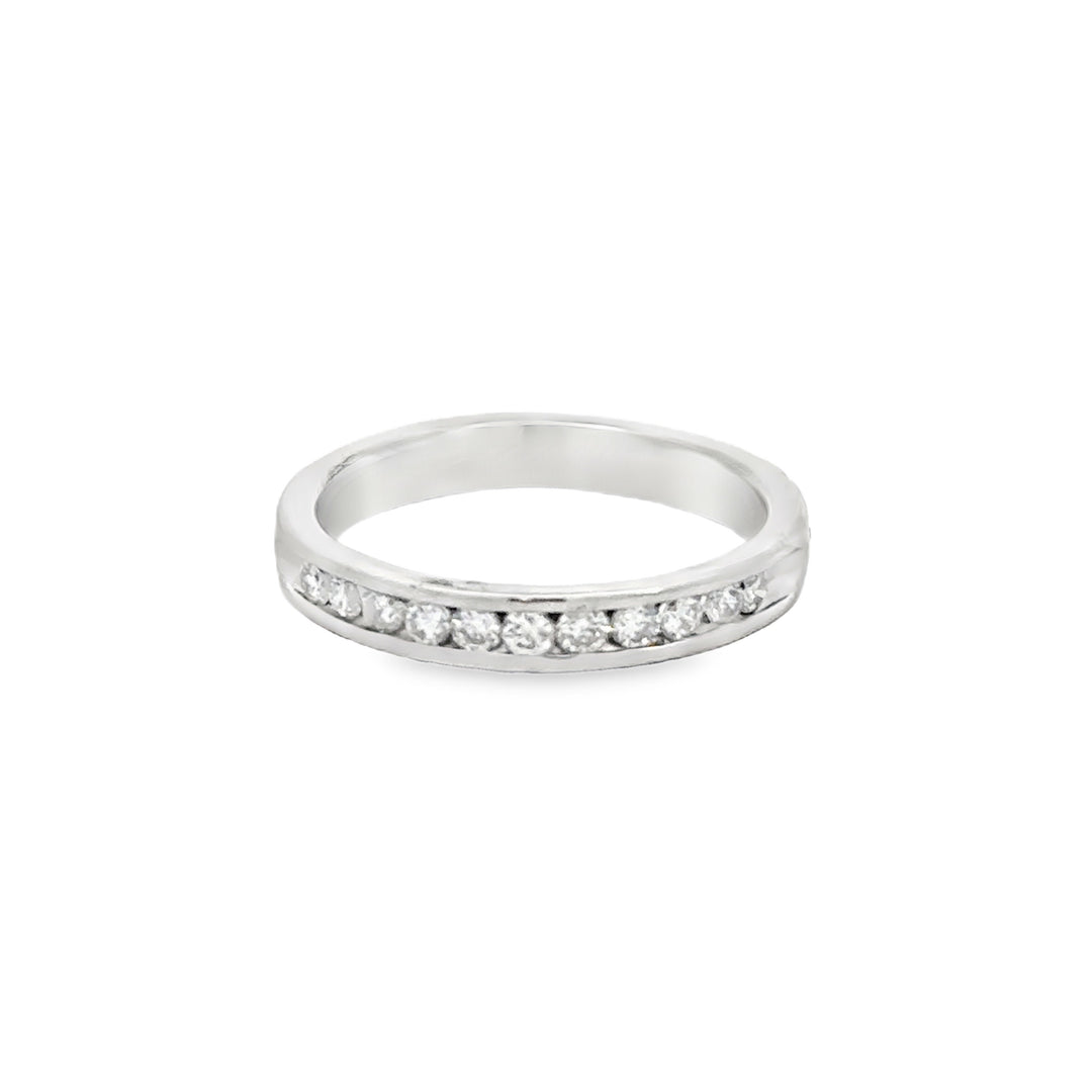 0.22 CTW Diamond 14K White Gold Band Ring
