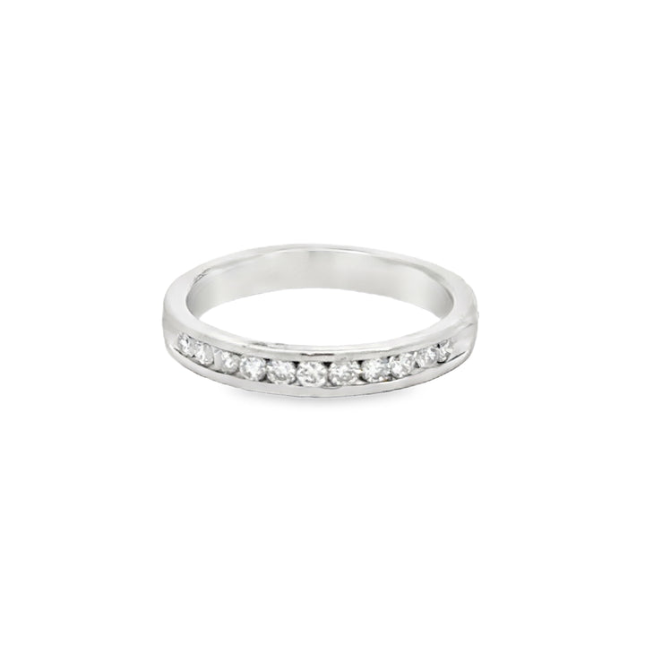 0.22 CTW Diamond 14K White Gold Band Ring