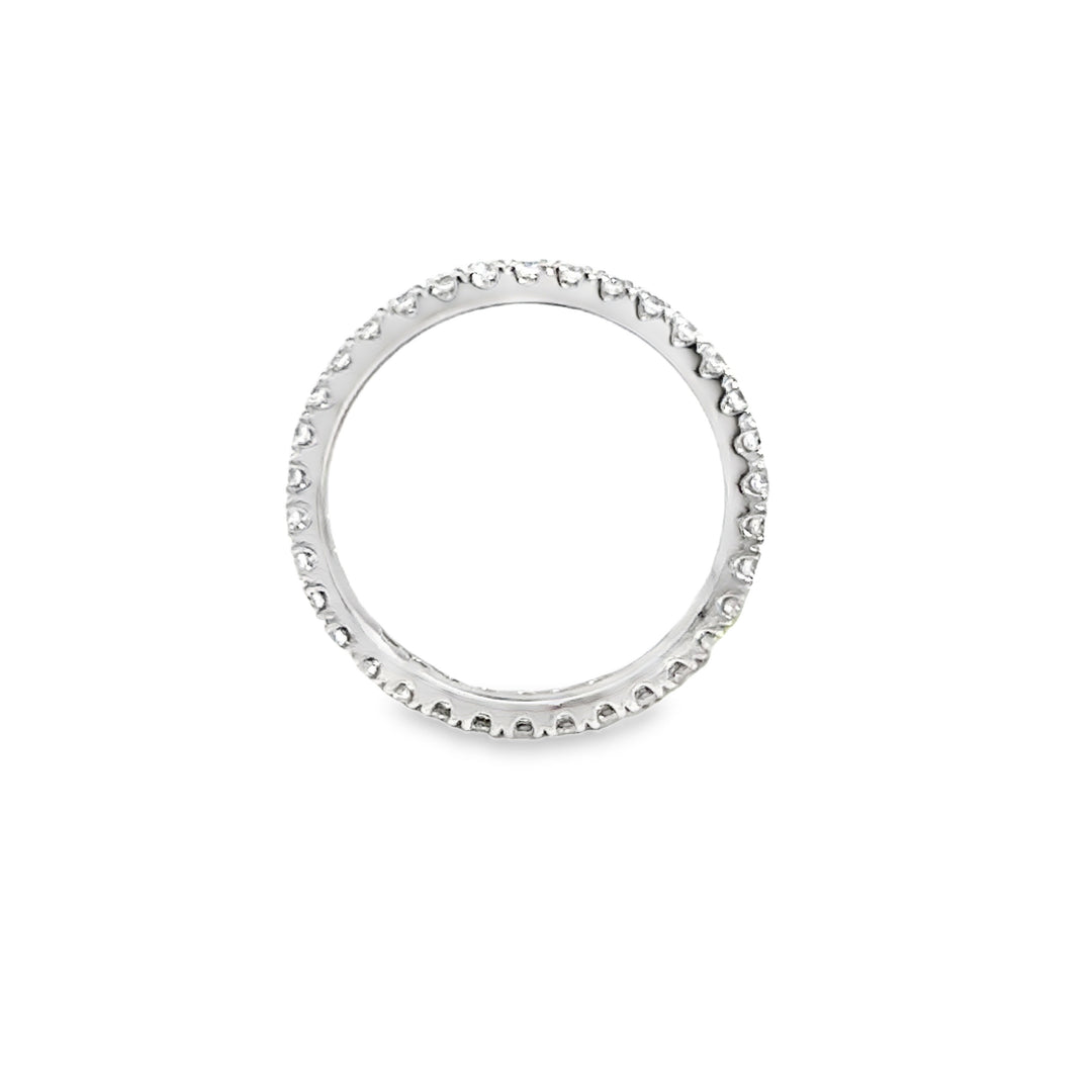 0.46 CTW Diamond Eternity Band Ring 18K White Gold