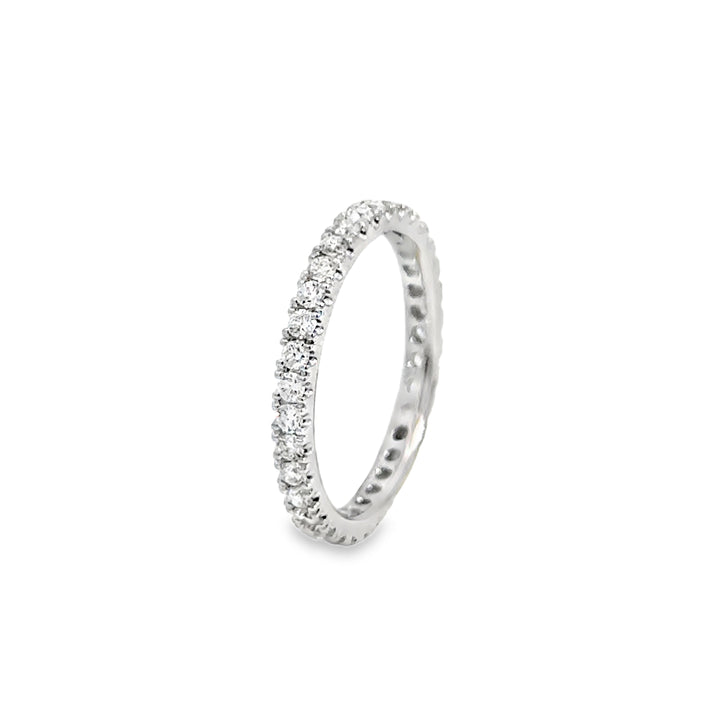 0.46 CTW Diamond Eternity Band Ring 18K White Gold