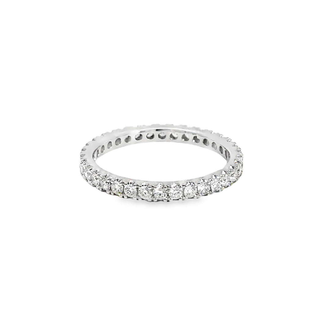 0.46 CTW Diamond Eternity Band Ring 18K White Gold