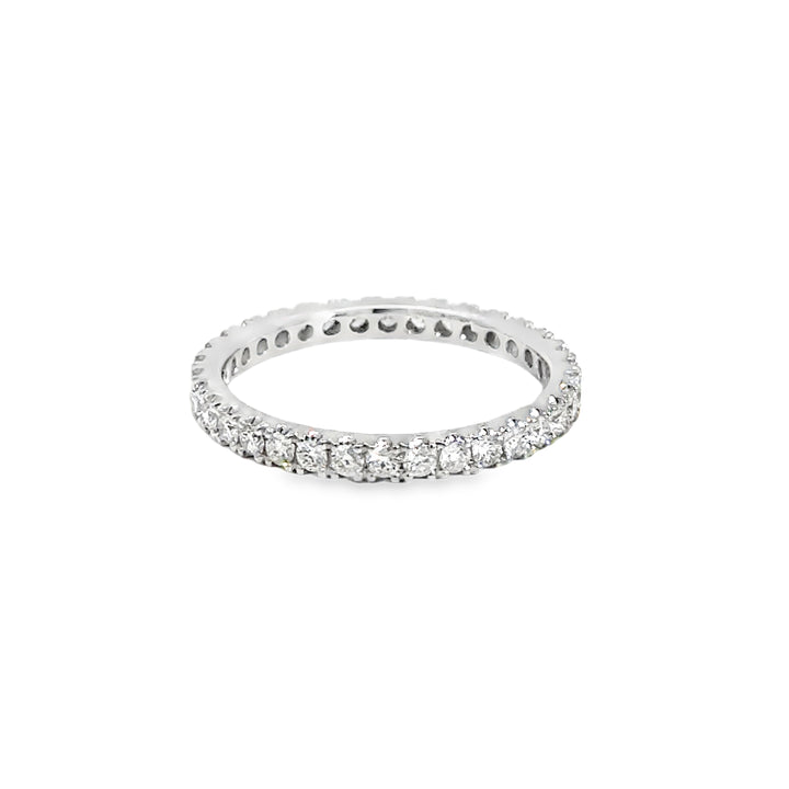 0.46 CTW Diamond Eternity Band Ring 18K White Gold