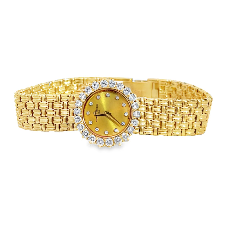 Pre-Owned Baume & Mercier 1.25 CTW Diamond 18K Yellow Gold Ladies Watch