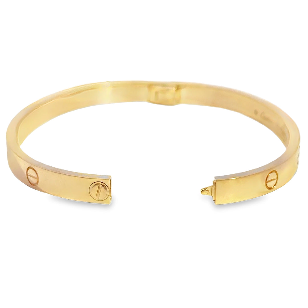 Pre-Owned Cartier Love Bracelet Medium Model 18K Yellow Gold Bracelet